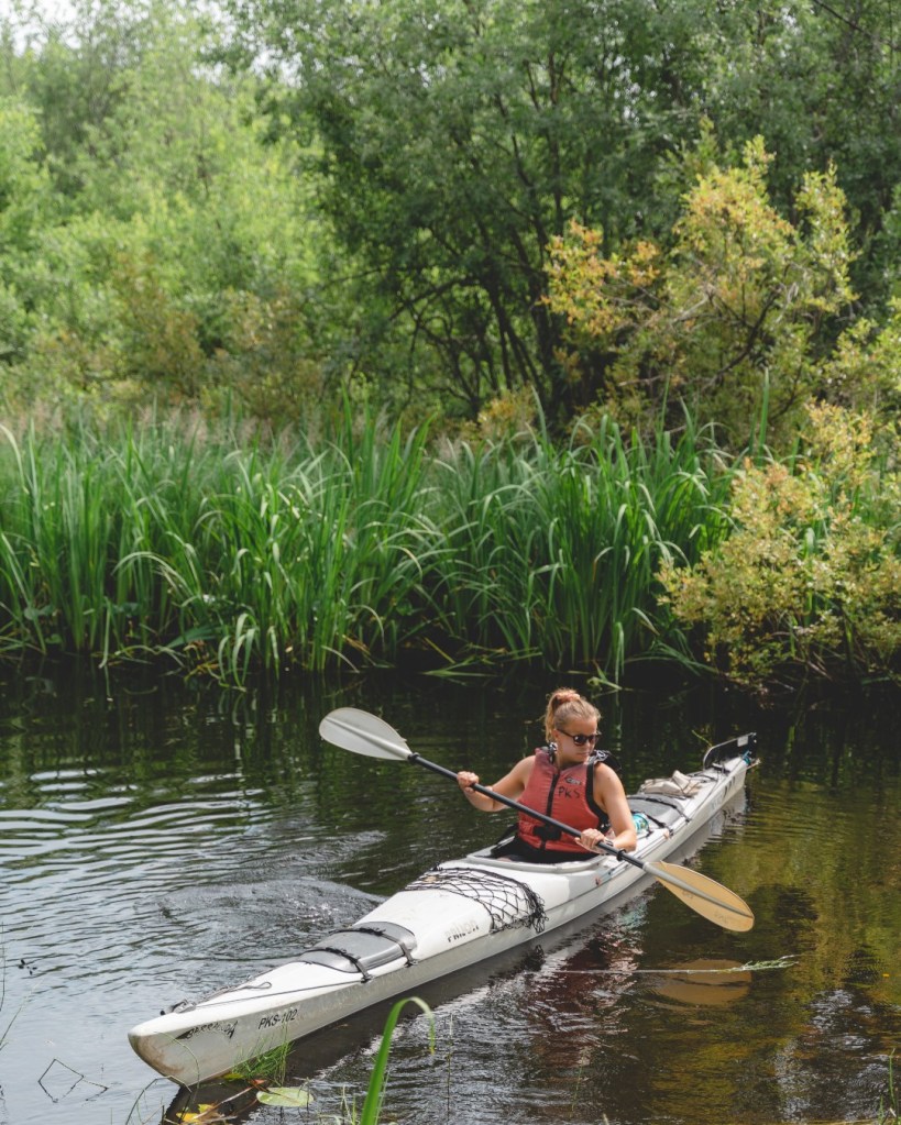 Niskanivun rantautumispaikan edustalla yksikkökajakki