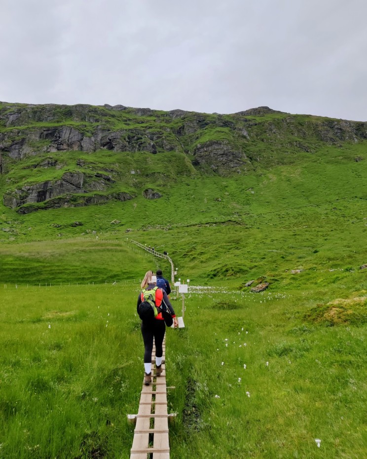 Ryten-vaelluksen alussa ihanat pitkospuut