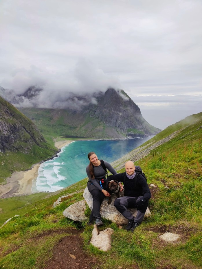 Perhepotretti matkalla ylös Rytenille