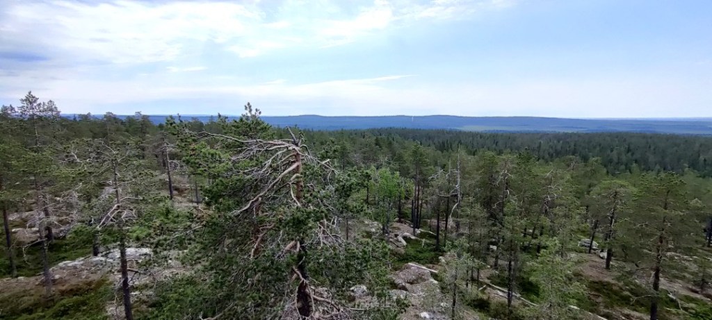 Vaattunkivaaran näköalatornilta aukeaa hieno maisema