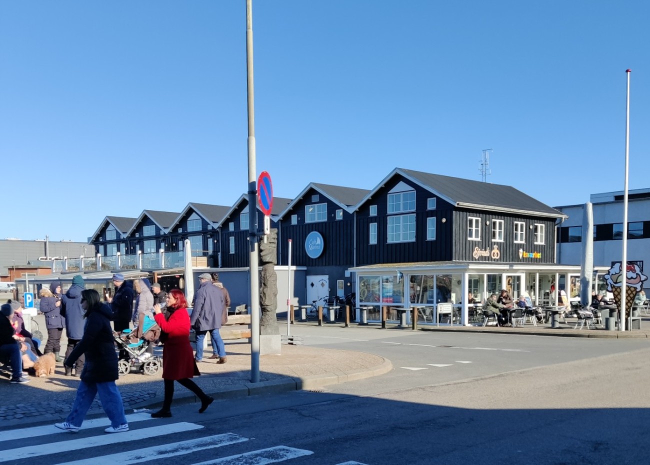 Hvide Sanden sataman rakennuksia