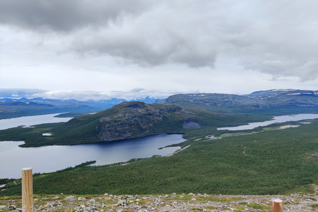 Saanan puolivälissä jo upeat näkymät